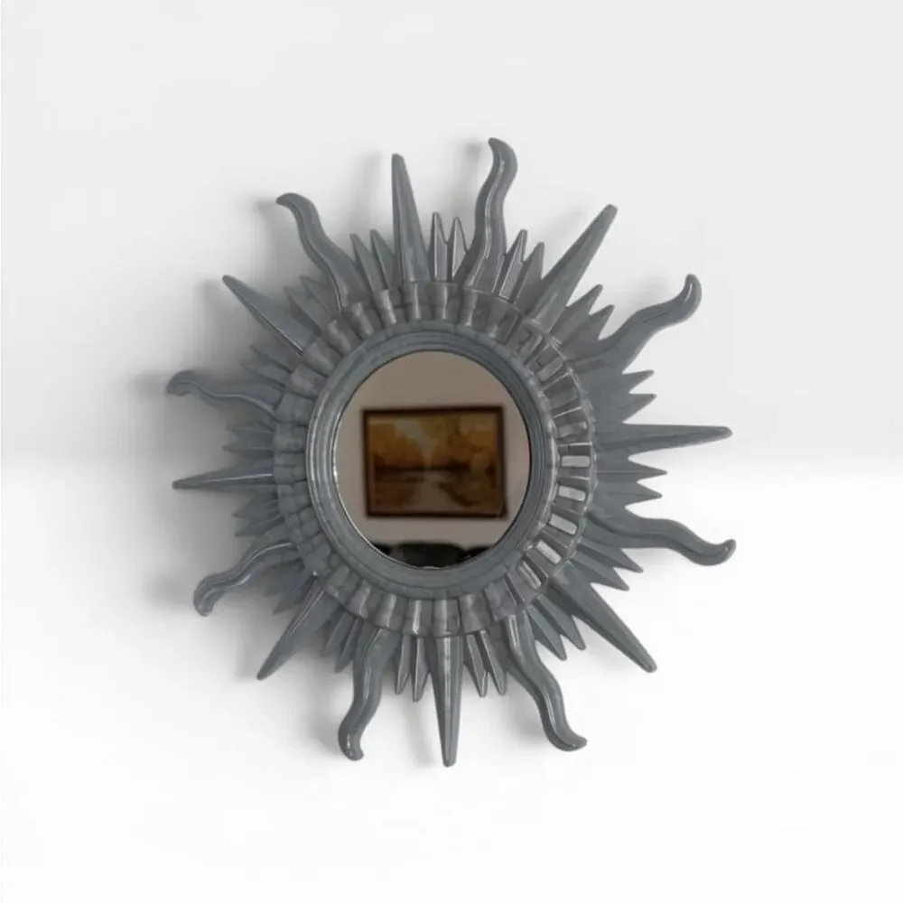 Made to Order Handmade Sunburst Resin Mirror | Choose Your Own Color Story MCM